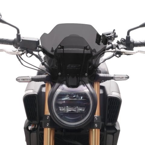 GP Kompozit Honda CB650R E-CLUTCH 2025-2026 Uyumlu Kısa Ön Cam Füme