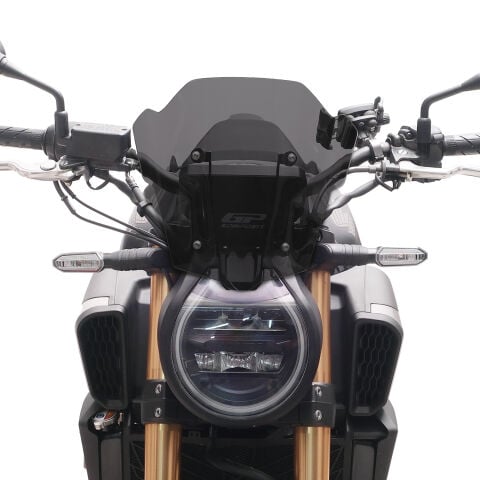 GP Kompozit Honda CB650R E-CLUTCH 2025-2026 Uyumlu Kısa Ön Cam Füme