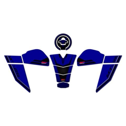 GP Kompozit Yamaha MT-25 2020-2025 Uyumlu Tank Pad Seti Mavi