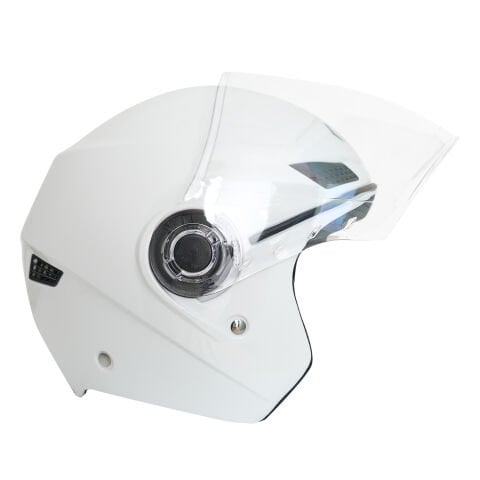 GP GX MKS005-PW Şeffaf Vizörlü Motosiklet Yarım Kask