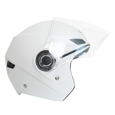 GP GX MKS005-PW Şeffaf Vizörlü Motosiklet Yarım Kask
