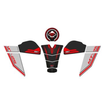 GP Kompozit Yamaha MT-25 2020-2024 Uyumlu Tank Pad Seti Kırmızı