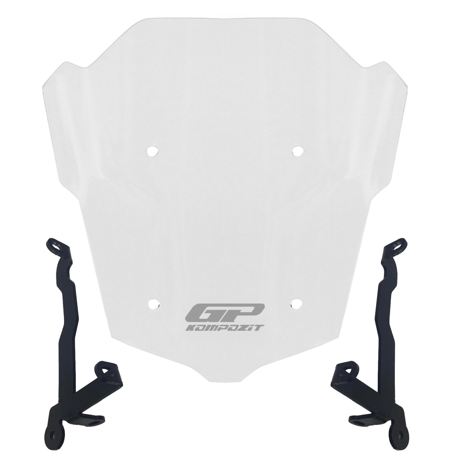 GP Kompozit Honda CB650R E-CLUTCH 2025-2026 Uyumlu Kısa Ön Cam Şeffaf