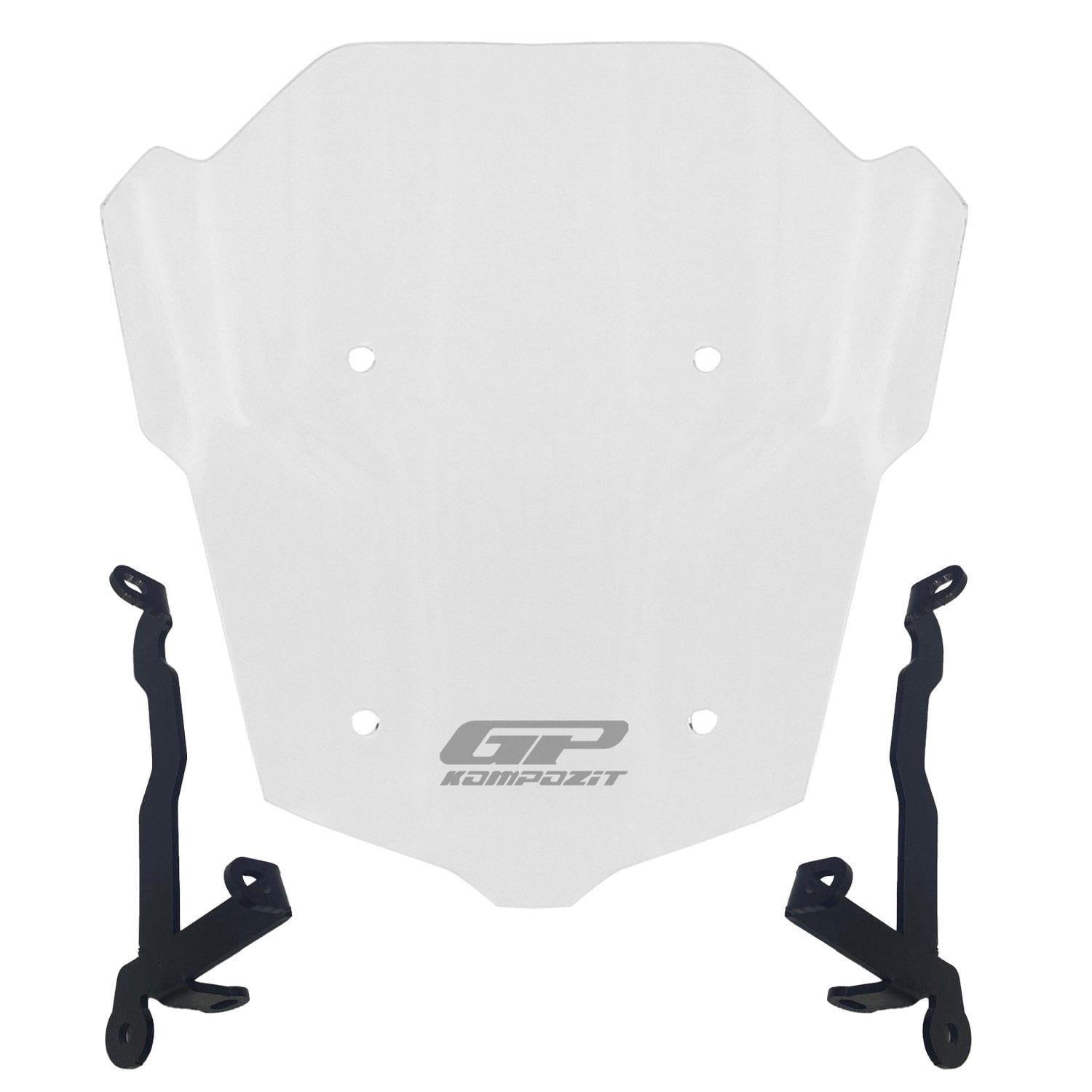 GP Kompozit Honda CB650R E-CLUTCH 2025-2026 Uyumlu Kısa Ön Cam Şeffaf
