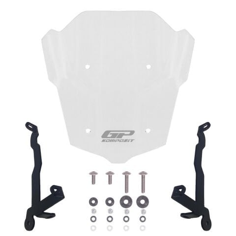 GP Kompozit Honda CB650R E-CLUTCH 2025-2026 Uyumlu Kısa Ön Cam Şeffaf