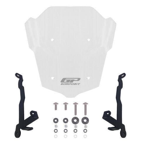 GP Kompozit Honda CB650R E-CLUTCH 2025-2026 Uyumlu Kısa Ön Cam Şeffaf