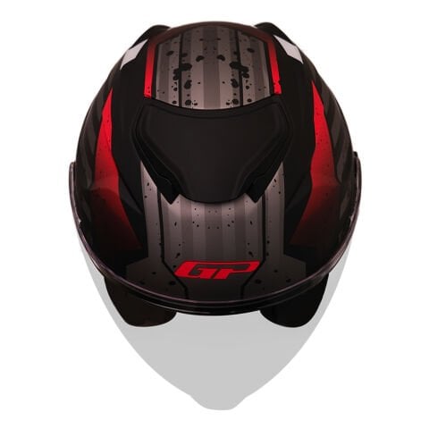 GP Kompozit MKS009-GWR Şeffaf Vizörlü Motosiklet Yarım Kask