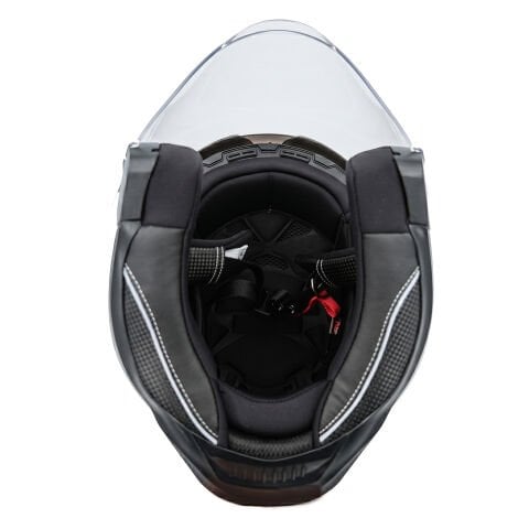 GP Kompozit MKS009-GWR Şeffaf Vizörlü Motosiklet Yarım Kask