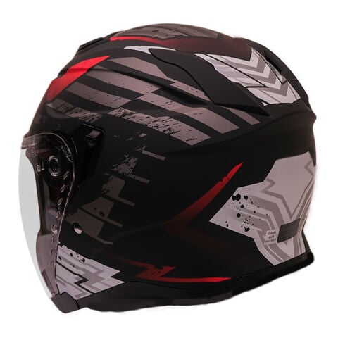 GP Kompozit MKS009-GWR Şeffaf Vizörlü Motosiklet Yarım Kask
