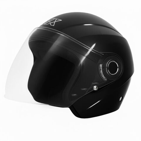 GP GX MKS005-GB Şeffaf Vizörlü Motosiklet Yarım Kask