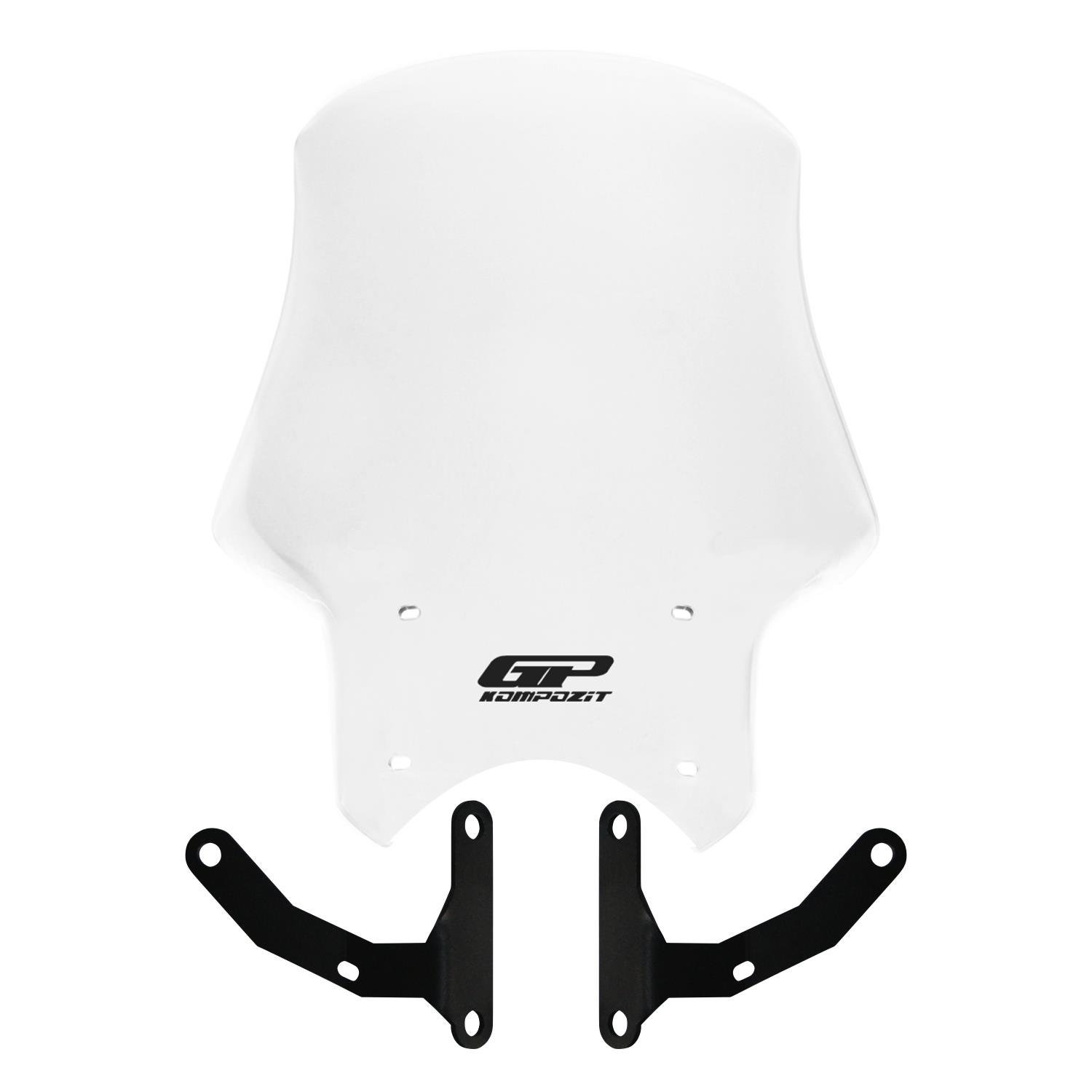 GP Kompozit Honda CB125R / CB250R 2018-2024 Uyumlu Tur Camı Şeffaf