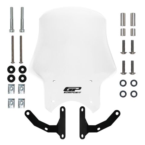 GP Kompozit Honda CB125R / CB250R 2018-2024 Uyumlu Tur Camı Şeffaf