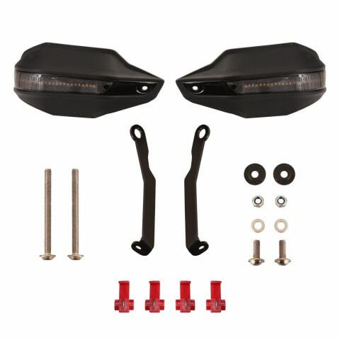 GP Kompozit KTM Duke 250 2024-2026 Uyumlu Led Sinyalli Elcik Koruma Siyah