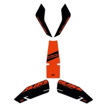 GP Kompozit KTM Duke 250 2024 Uyumlu Tank Pad Seti Turuncu