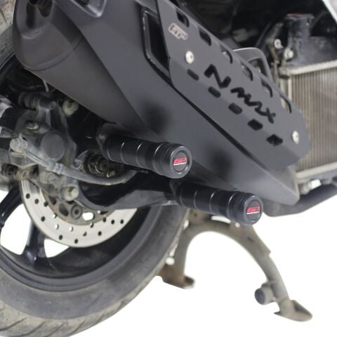 GP Kompozit Yamaha NMAX 125 / 155 2015-2026 Uyumlu Egzoz Koruma Takozu Siyah