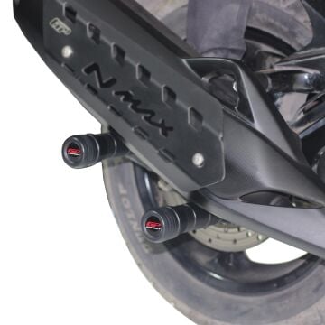 GP Kompozit Yamaha NMAX 125 / 155 2015-2025 Uyumlu Egzoz Koruma Takozu Siyah