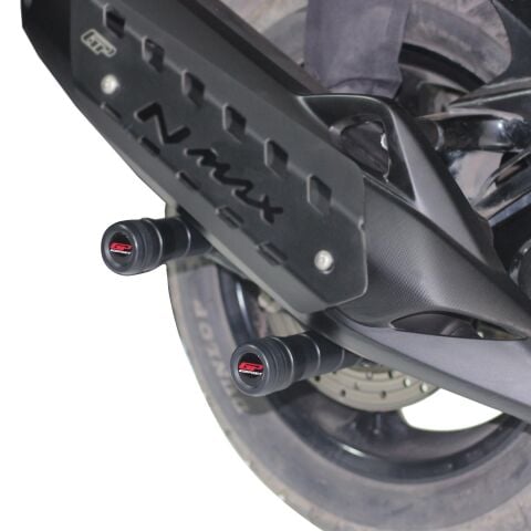 GP Kompozit Yamaha NMAX 125 / 155 2015-2026 Uyumlu Egzoz Koruma Takozu Siyah