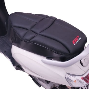 GP Kompozit Suzuki Address 2024-2025 Uyumlu Motosiklet Konfor Sele Kılıfı Siyah