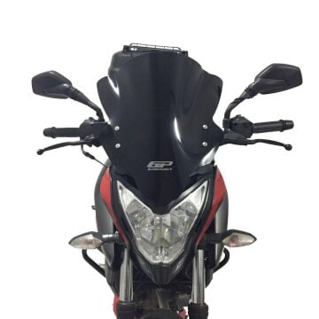 GP Kompozit Bajaj Pulsar NS 200 2011-2024 Uyumlu Ön Tur Camı Füme