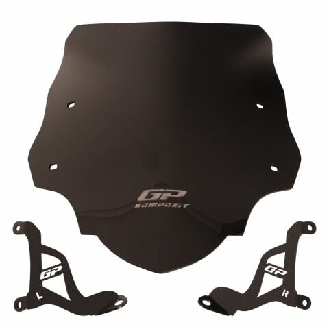 GP Kompozit Aprilia SR 125 / 160 2024 Uyumlu Kısa Ön Cam Siyah