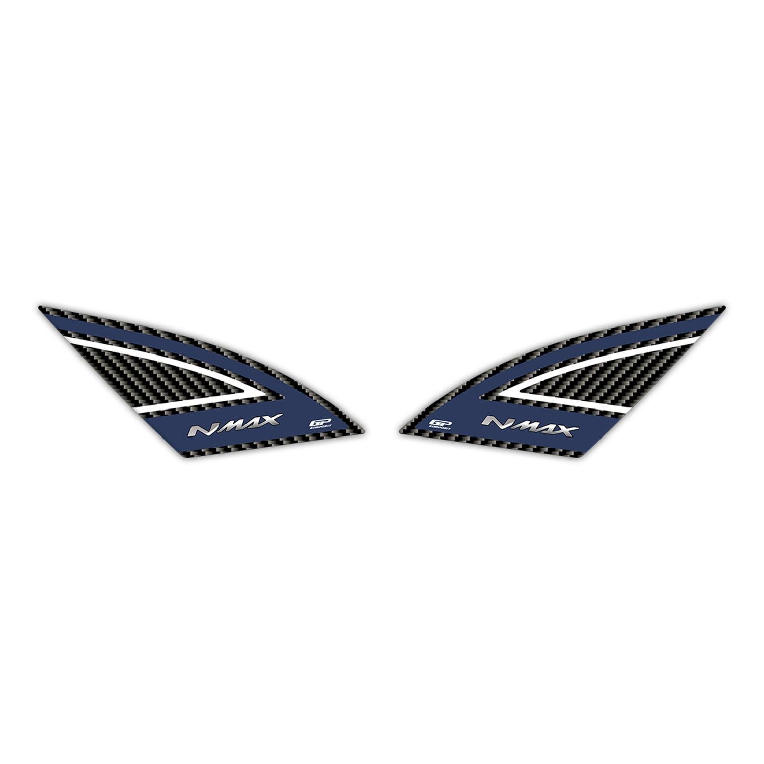 GP Kompozit Yamaha NMAX 125 / 155 2021-2024 Uyumlu Artçı Ayak Pad Mavi