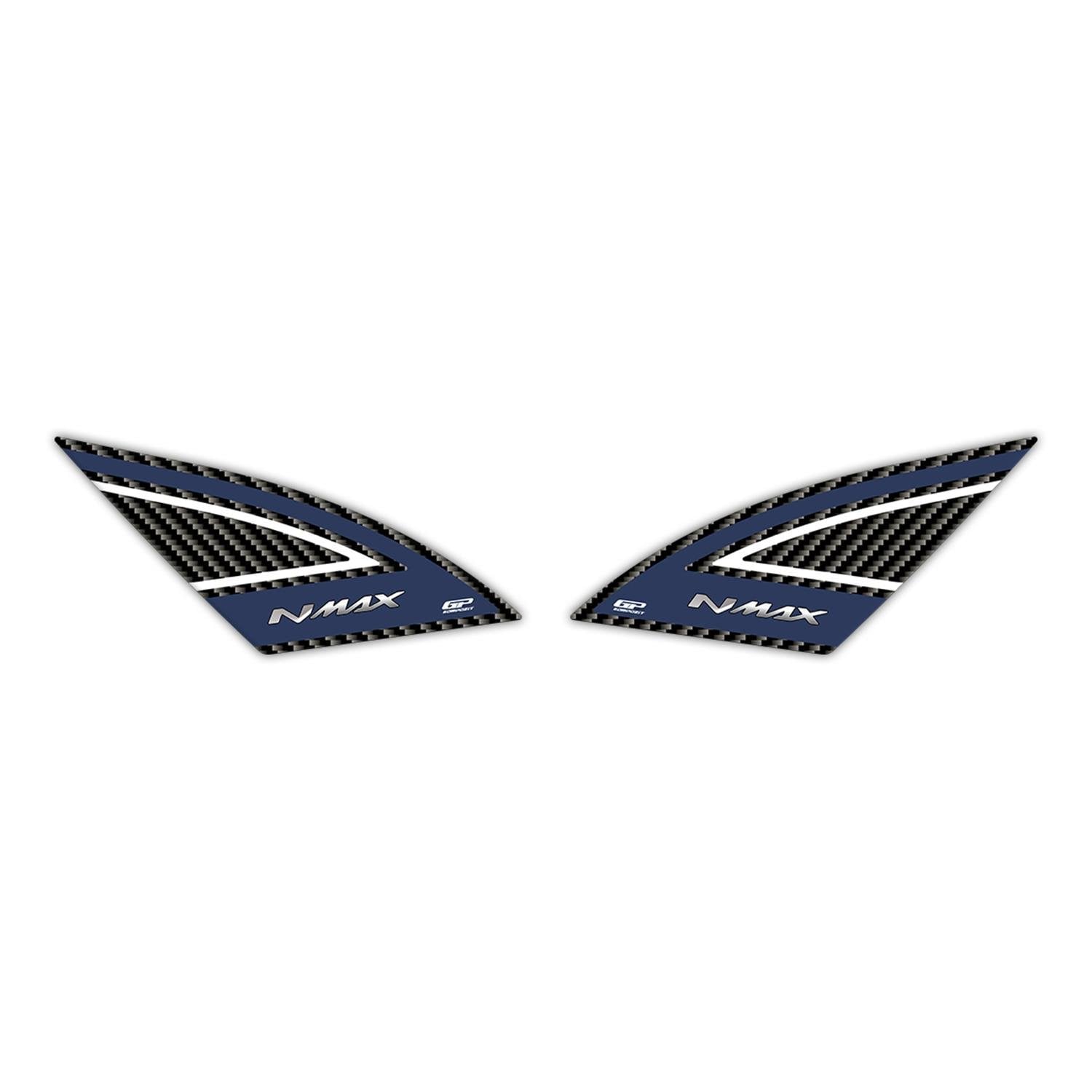 GP Kompozit Yamaha NMAX 125 / 155 2021-2024 Uyumlu Artçı Ayak Pad Mavi