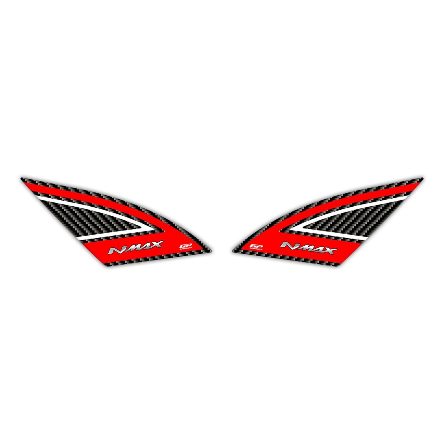 GP Kompozit Yamaha NMAX 125 / 155 2021-2024 Uyumlu Artçı Ayak Pad Kırmızı