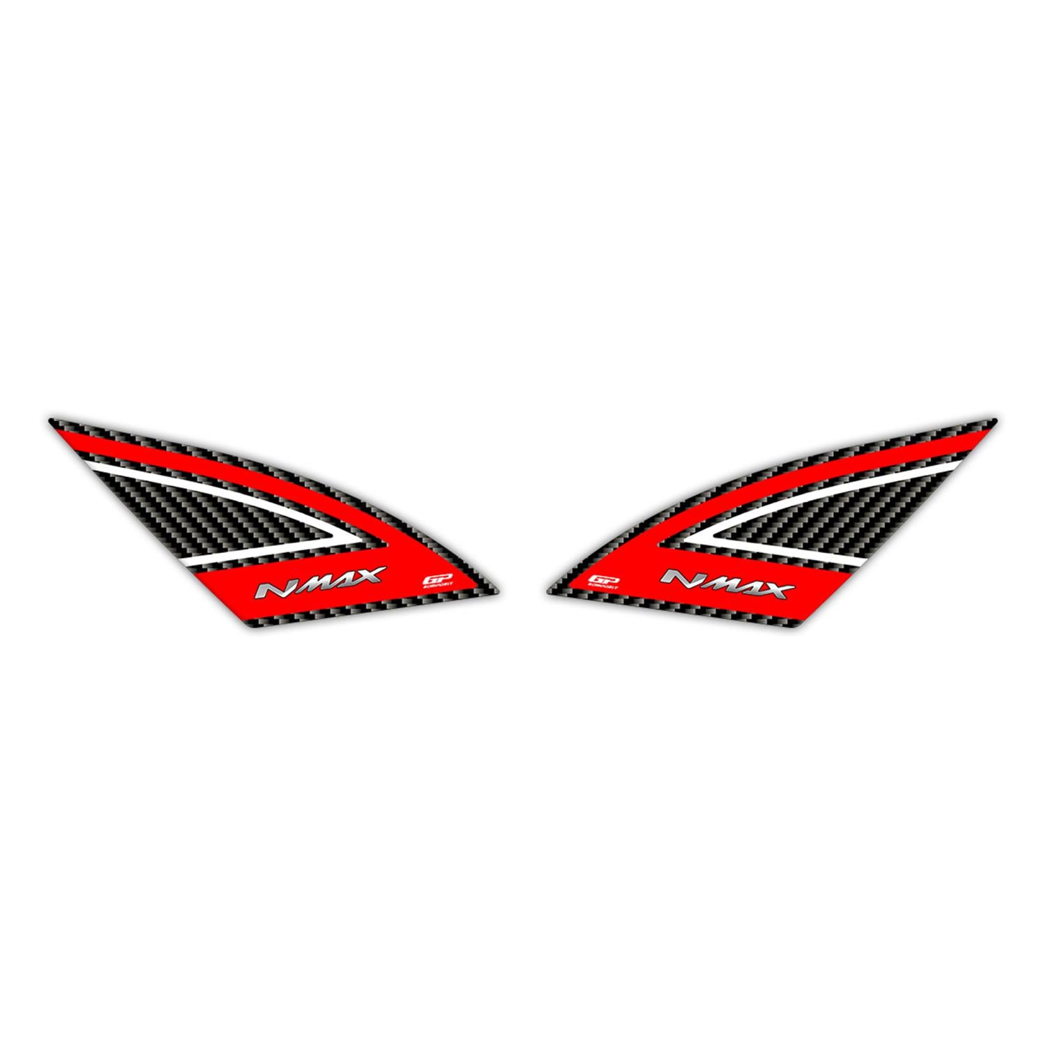 GP Kompozit Yamaha NMAX 125 / 155 2021-2024 Uyumlu Artçı Ayak Pad Kırmızı