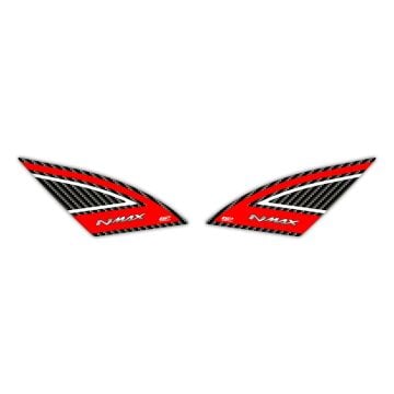 GP Kompozit Yamaha NMAX 125 / 155 2021-2024 Uyumlu Artçı Ayak Pad Kırmızı