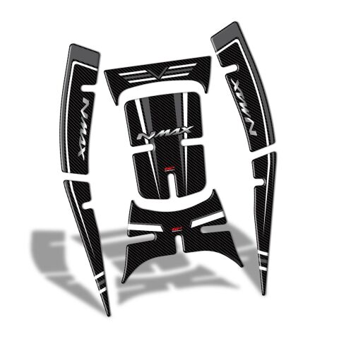 GP Kompozit Yamaha NMAX 125 / 155 2021-2024 Uyumlu Tank Pad Seti Gri