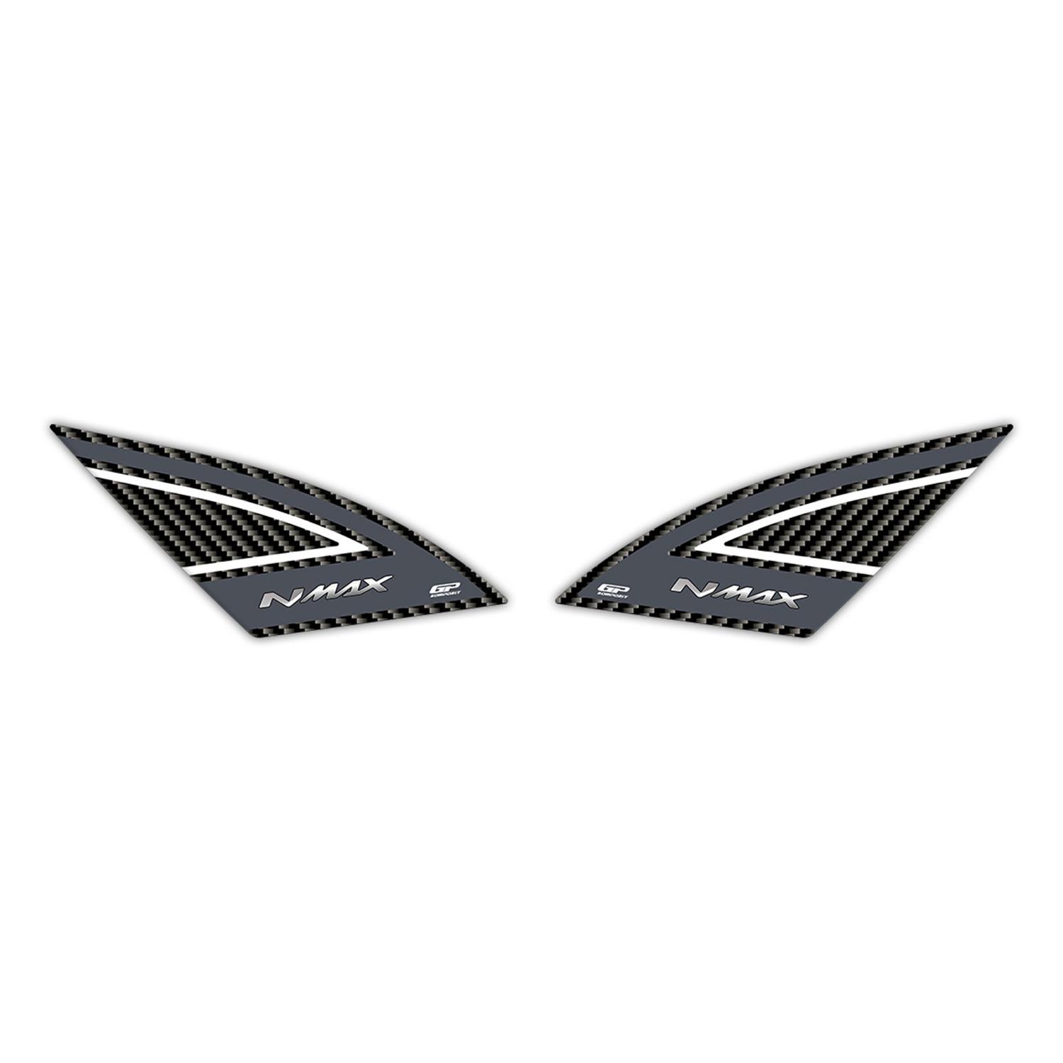 GP Kompozit Yamaha NMAX 125 / 155 2021-2024 Uyumlu Artçı Ayak Pad Gri