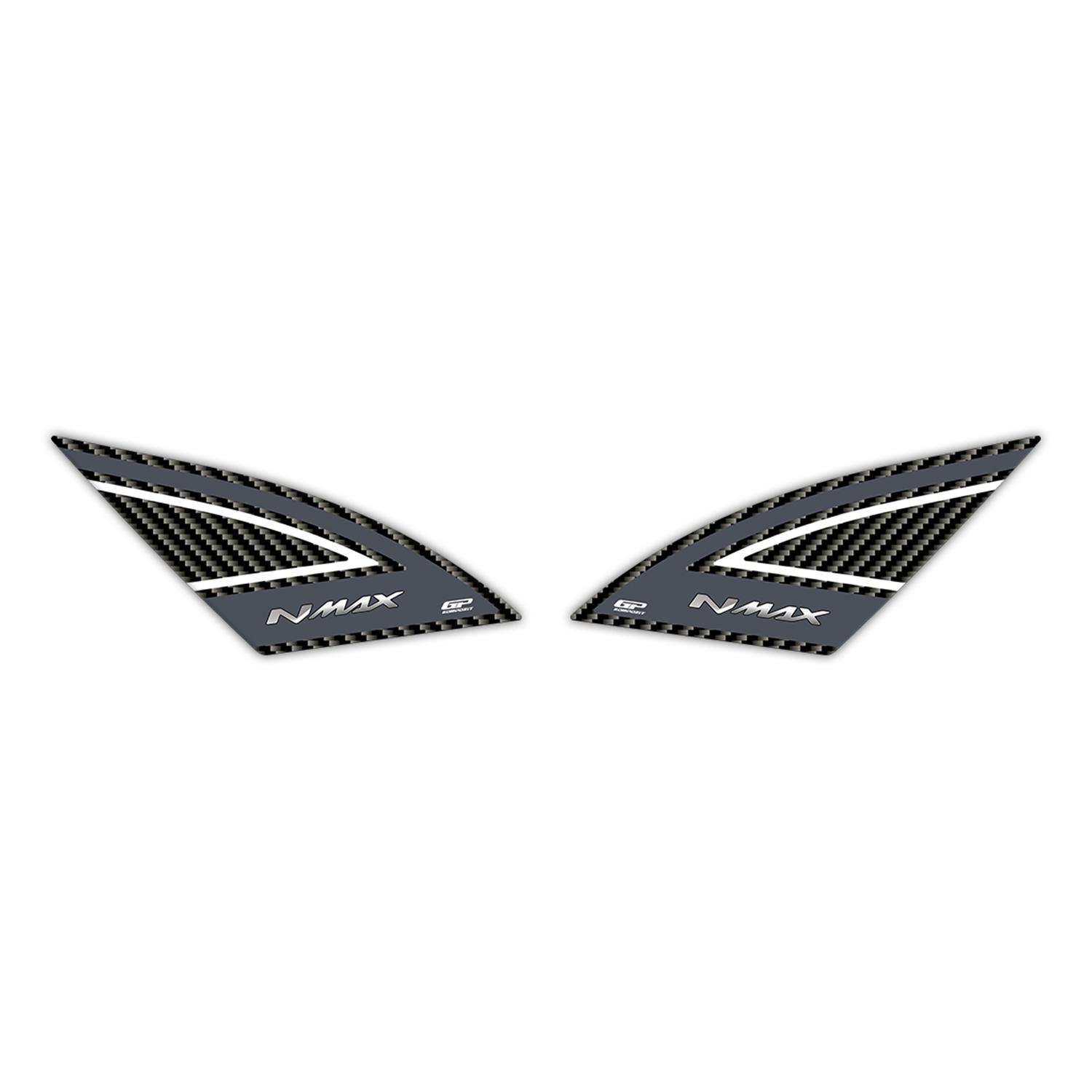 GP Kompozit Yamaha NMAX 125 / 155 2021-2024 Uyumlu Artçı Ayak Pad Gri