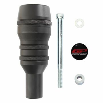 GP Kompozit Bajaj Pulsar F 250 2022-2024 Uyumlu Egzoz Koruma Takozu Siyah