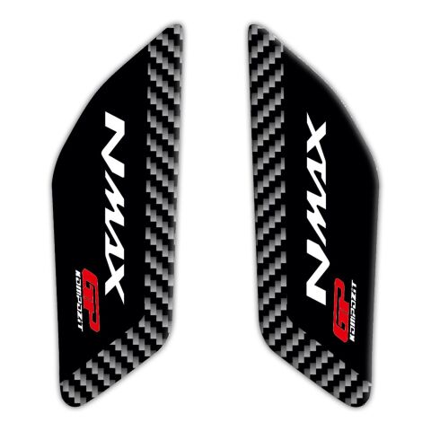 GP Kompozit Yamaha NMAX 125 / 155 2015-2020 Uyumlu Yan Pad Siyah-Karbon