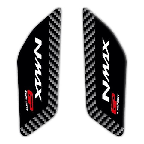 GP Kompozit Yamaha NMAX 125 / 155 2015-2020 Uyumlu Yan Pad Siyah-Karbon