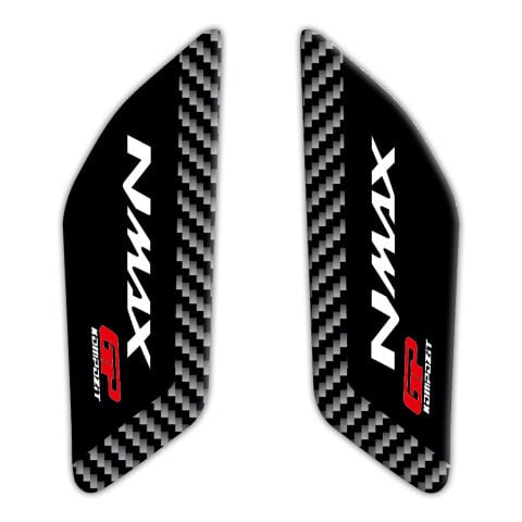 GP Kompozit Yamaha NMAX 125 / 155 2015-2020 Uyumlu Yan Pad Siyah-Karbon