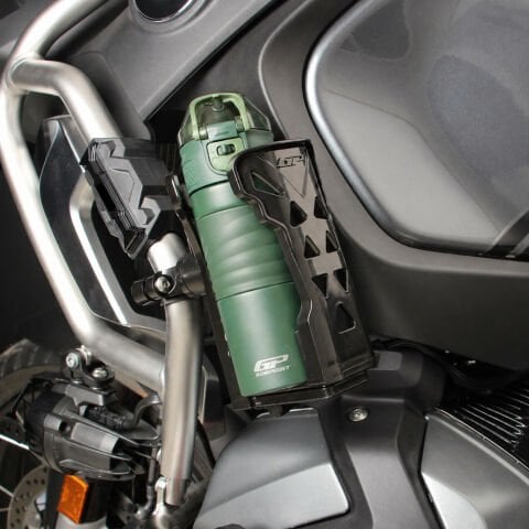 GP Kompozit TRM004 450 ml Çift Cidarlı Vakumlu Paslanmaz Çelik Haki Termos + Termos Tutucu