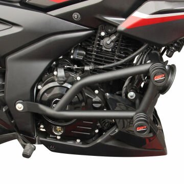 GP Kompozit Bajaj Pulsar F 250 2022-2024 Uyumlu Motor Koruma Demiri Siyah
