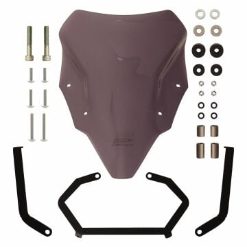 GP Kompozit Bajaj Pulsar N 250 2022-2024 Uyumlu Ön Cam Füme 45 cm
