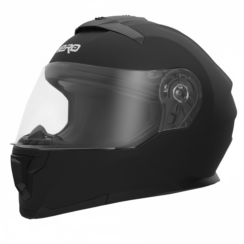 GP NERO MKS004-MB Güneş Vizörlü Şeffaf Çene Açılır Motosiklet Kaskı