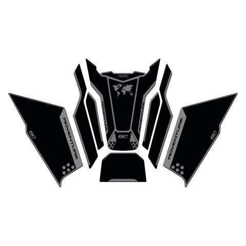 GP Kompozit BMW F 900 GS ADV 2024 Uyumlu Tank Pad Seti Siyah