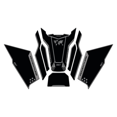 GP Kompozit BMW F 900 GS ADV 2024-2026 Uyumlu Tank Pad Seti Siyah