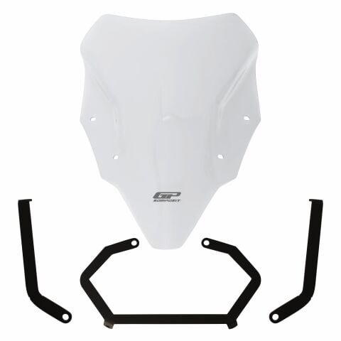 GP Kompozit Bajaj Pulsar N 250 2022-2026 Uyumlu Ön Cam Şeffaf