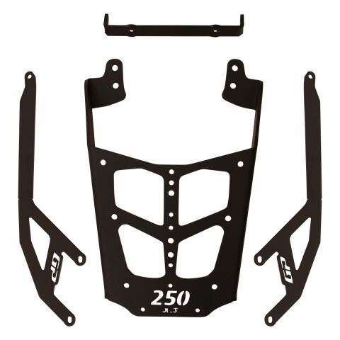 GP Kompozit Bajaj Pulsar N 250 2022-2026 Uyumlu Arka Çanta Demiri Siyah