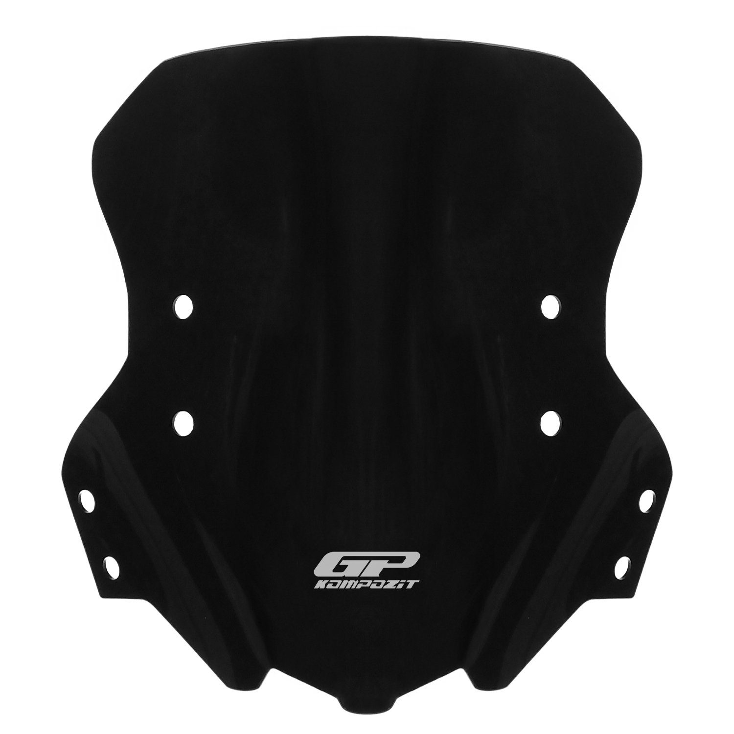 GP Kompozit Benelli TRK 502 / 502X 2018-2023 Uyumlu Ön Cam Siyah