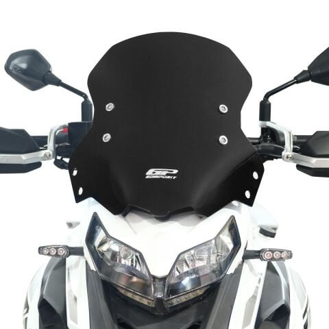 GP Kompozit Benelli TRK 502 / 502X 2018-2023 Uyumlu Ön Cam Siyah