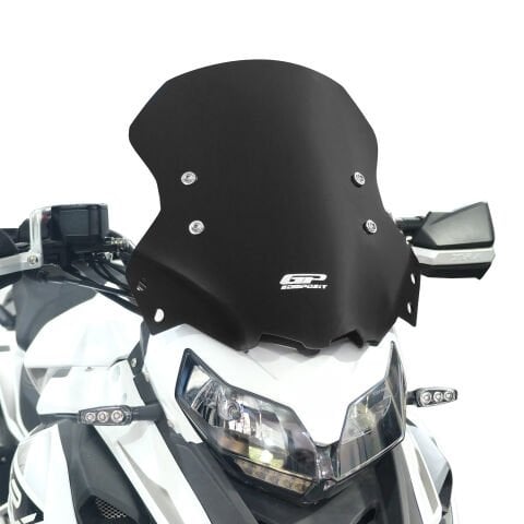 GP Kompozit Benelli TRK 502 / 502X 2018-2023 Uyumlu Ön Cam Siyah