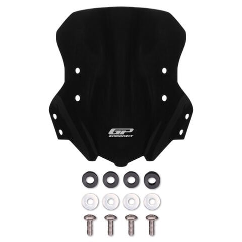 GP Kompozit Benelli TRK 502 / 502X 2018-2023 Uyumlu Ön Cam Siyah