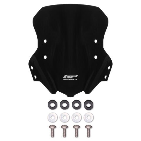 GP Kompozit Benelli TRK 502 / 502X 2018-2023 Uyumlu Ön Cam Siyah