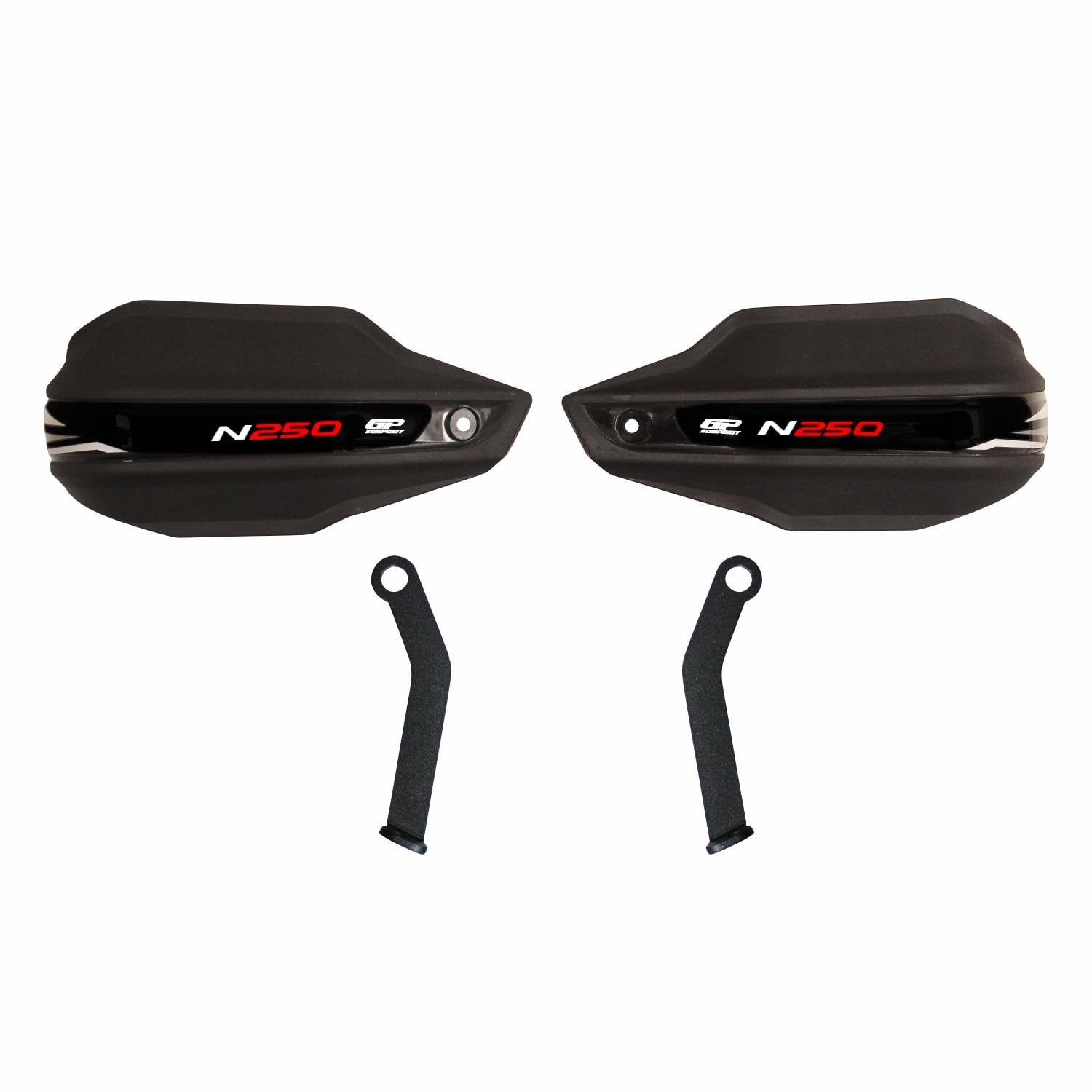 GP Kompozit Bajaj Pulsar N 250 2022-2026 Uyumlu Plastik Elcik Koruma Siyah